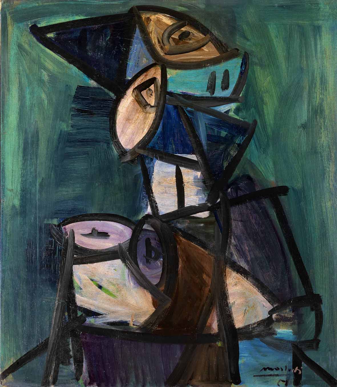 Ennio Morlotti, Figura femminile (1951; olio su tela; Firenze, Fondazione Roberto Longhi) Ennio Morlotti, Figura femminile (1951; olio su tela; Firenze, Fondazione Roberto Longhi)