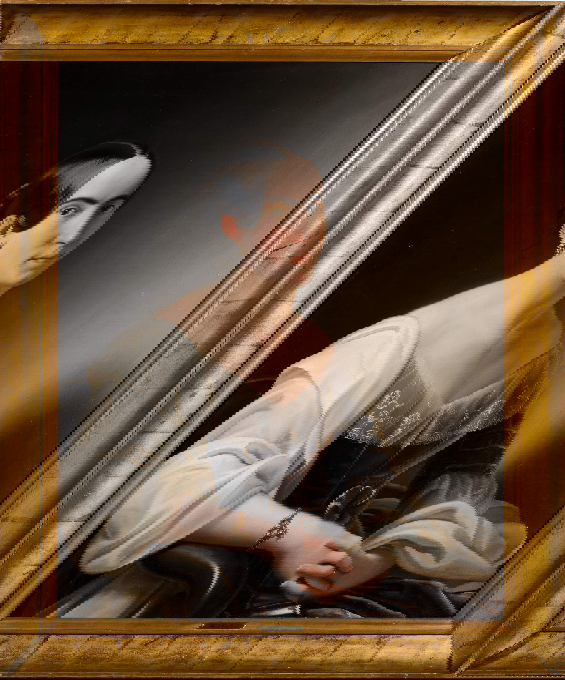 Enrico Scuri, Ritratto della marchesa Rosalia Cavalcab&ograve; (1847; olio su tela, 85 x 69 cm)