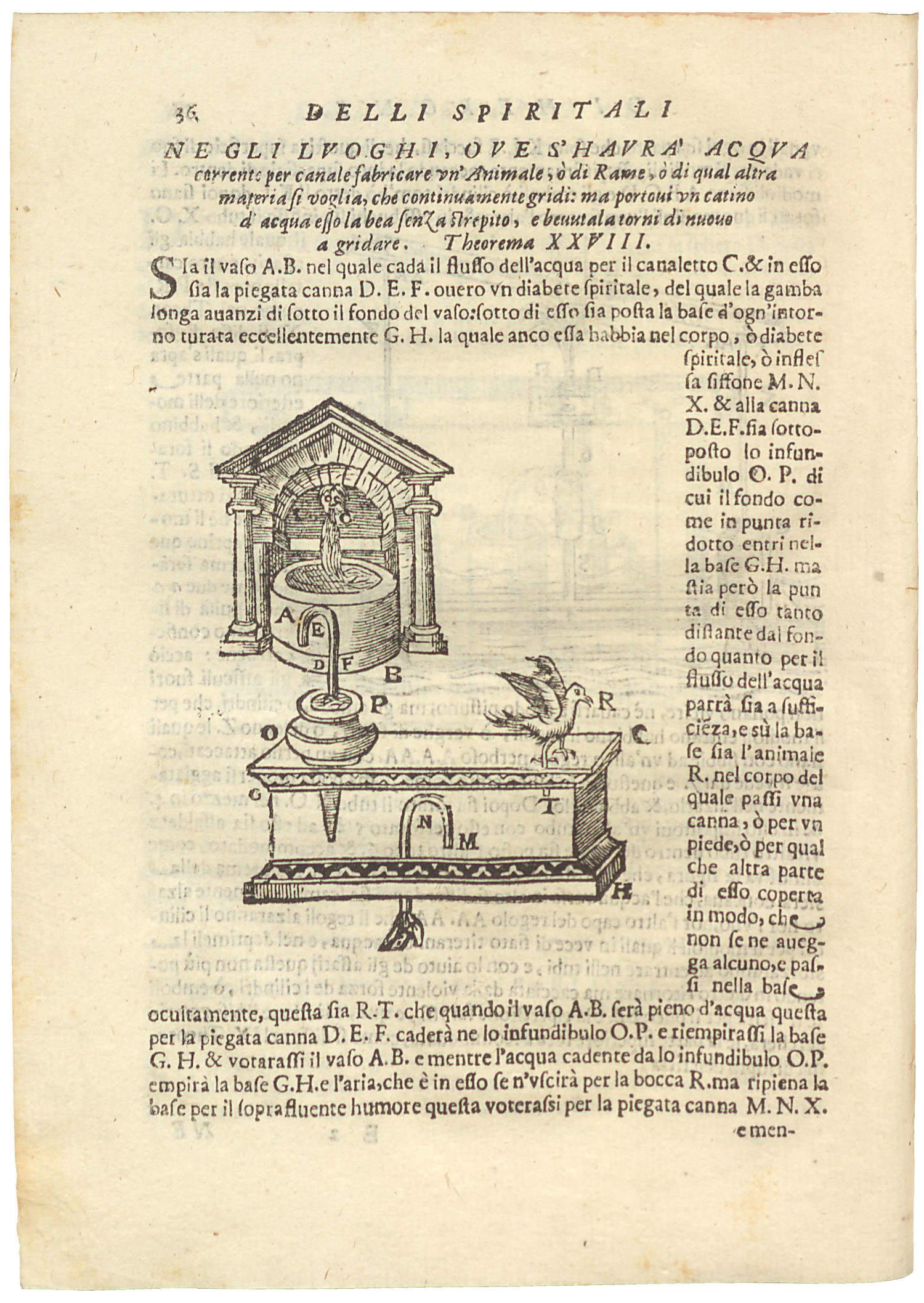 Heron Alexandrinus, Gli artificiosi e curiosi moti spiritali..., Bologne, 1647.