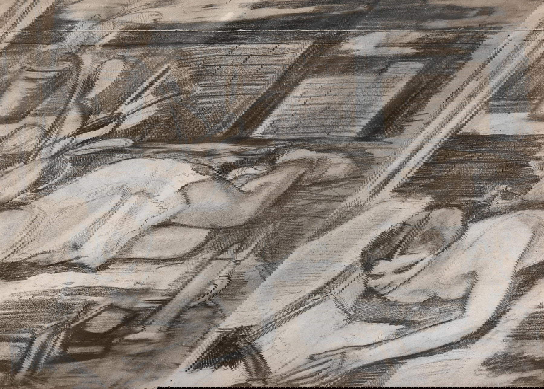 Esodo Pratelli, Le lecteur (1934 ; dessin, crayon sur papier, 39x50 cm ; collection privée)