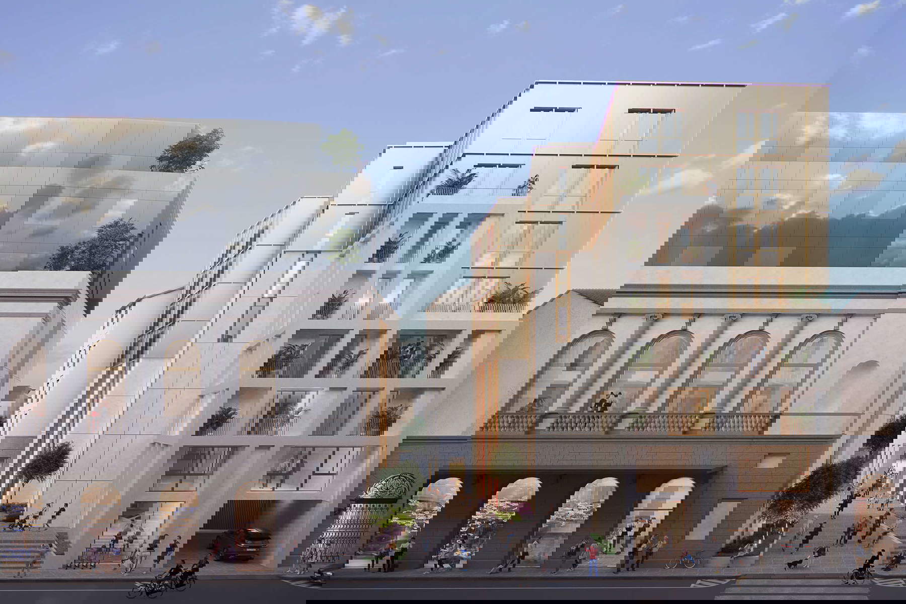 I rendering del progetto per le nuove costruzioni, firmato Vittorio Grassi Architects I rendering del progetto per le nuove costruzioni, firmato Vittorio Grassi Architects