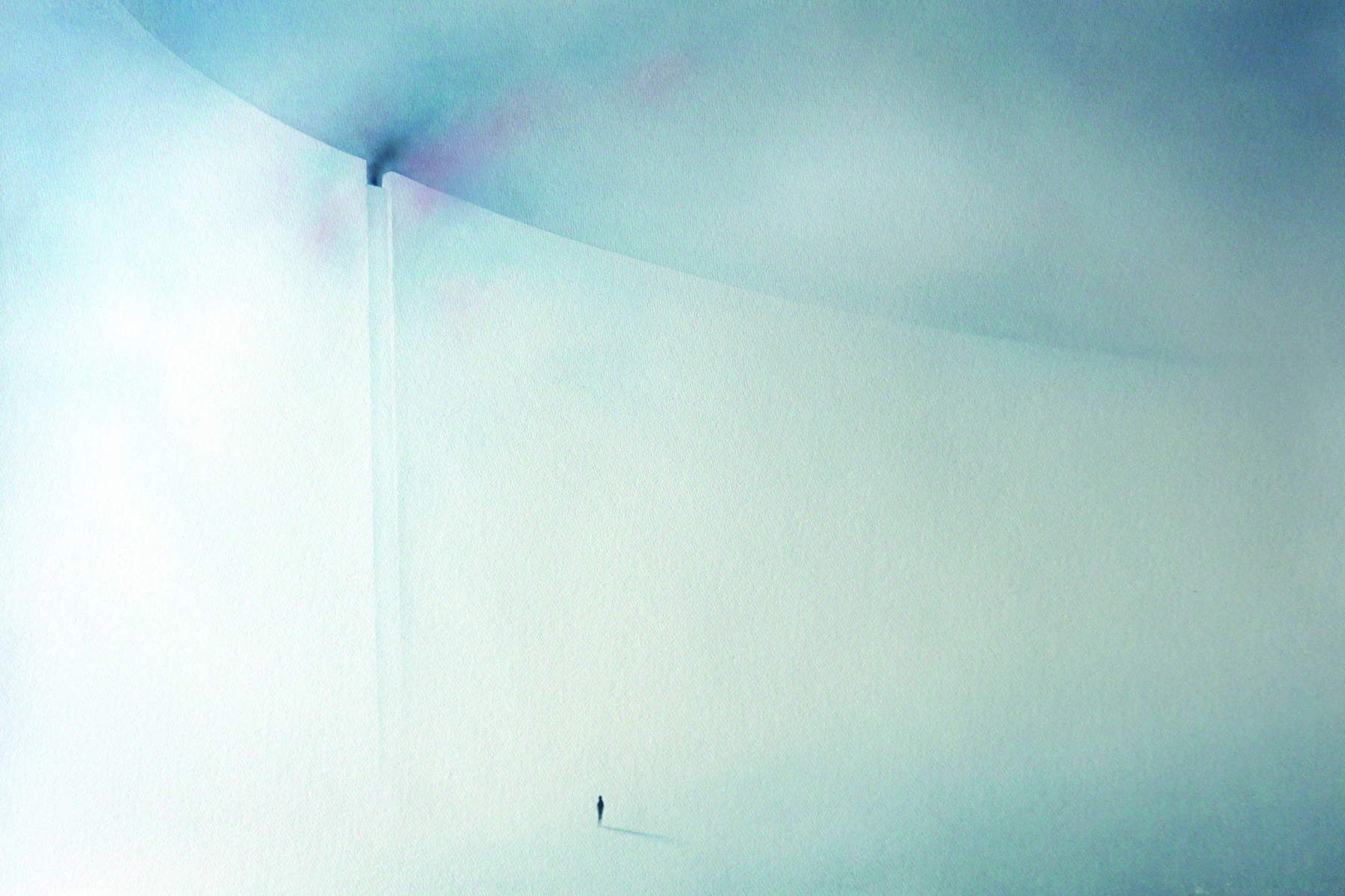 Fabio Adani, El momento suspendido (2023; acuarela sobre papel, 75x110 cm) Foto: &copy;Fabio Adani