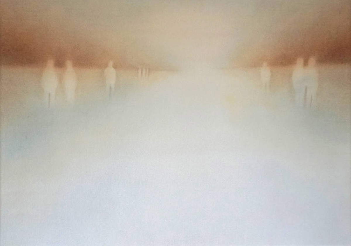 Fabio Adani, Non luoghi #2 (2010; acuarela sobre papel, 70x100 cm) Foto: &copy;Fabio Adani