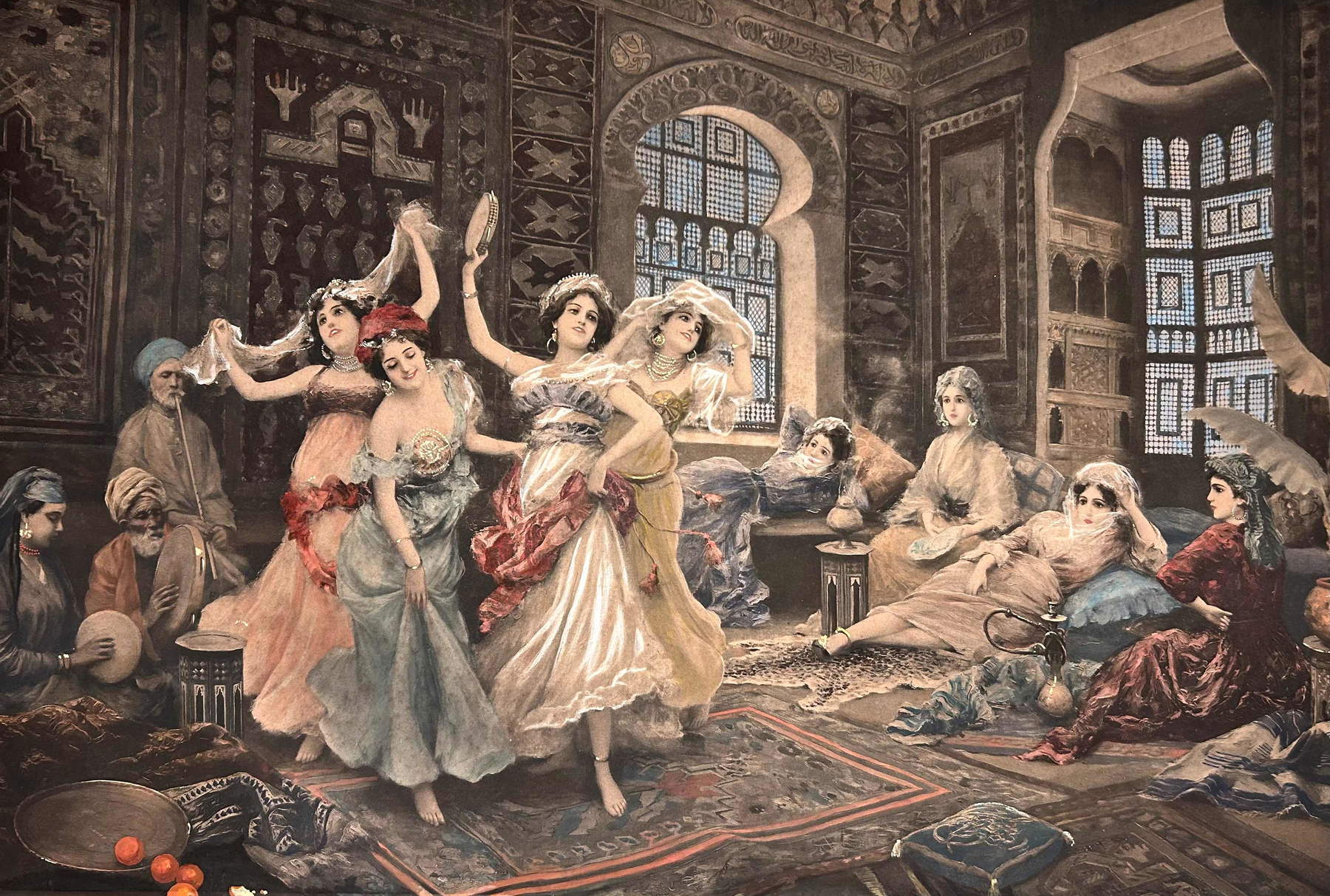 Fabio Fabbi, Le danzatrici del ventre (acquerello su carta)