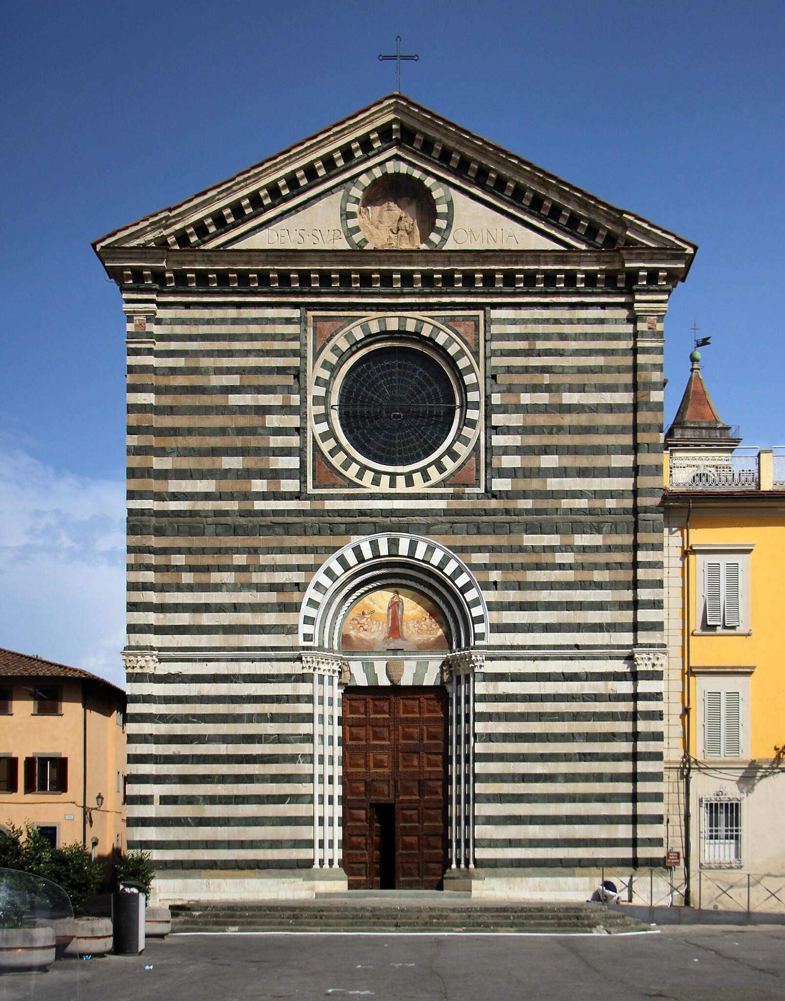 The facade of the church. Photo: Francesco Bini