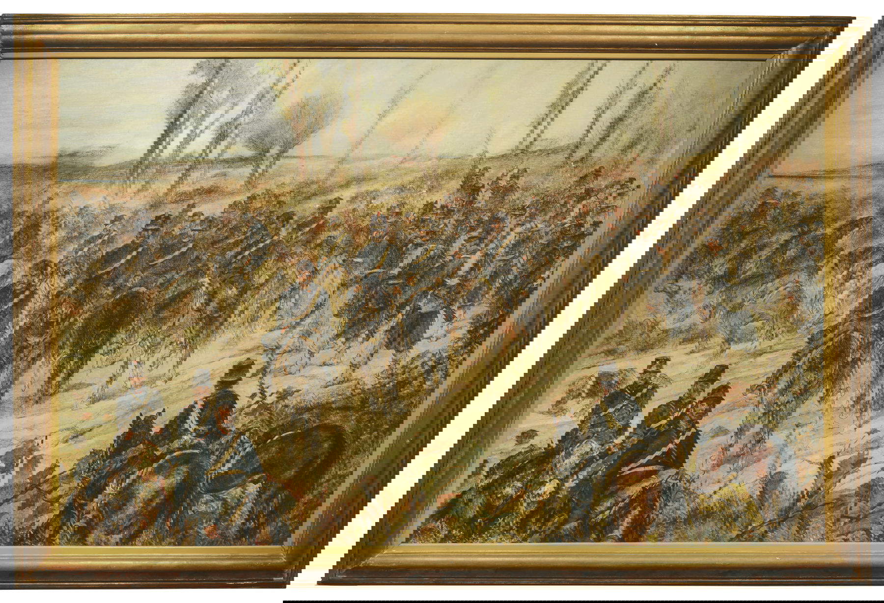 Giovanni Fattori, Hurrah ai valorosi (Guerra del 1866) (1907; olio su tela, 115 x 180 cm; Livorno, Museo civico G. Fattori) Foto:  Museo civico G. Fattori