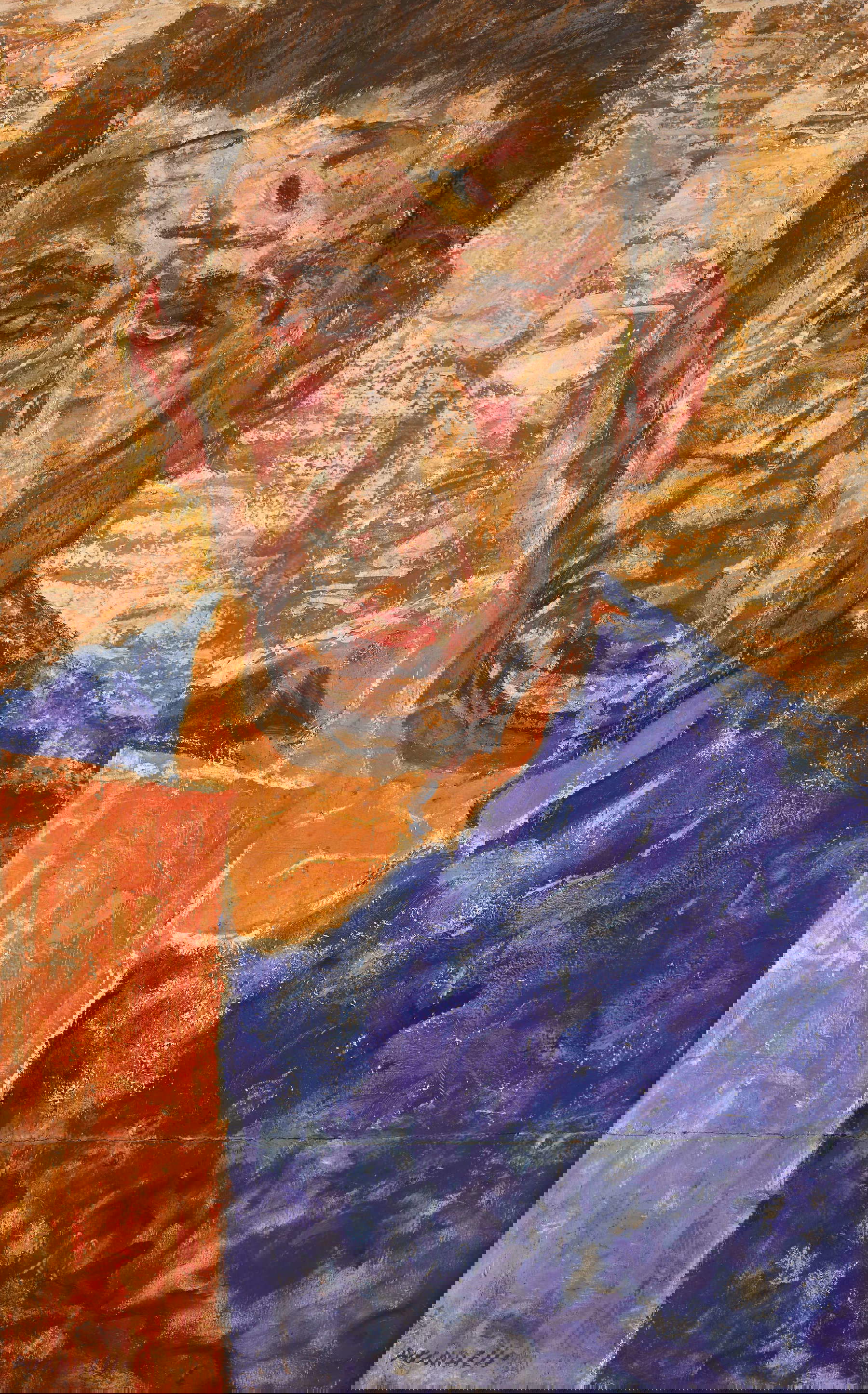 Fausto Pirandello, Absorbed Self-Portrait (1948; oil on cardboard, 58 x 38 cm; Rome, private collection)