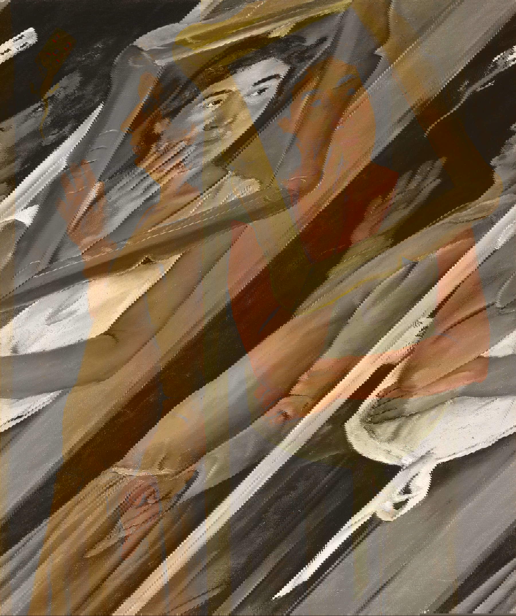 Fausto Pirandello, Women with Salamander (1928-1930; oil on canvas, 93 x 80 cm; Rome, Fausto Pirandello Association Collection)