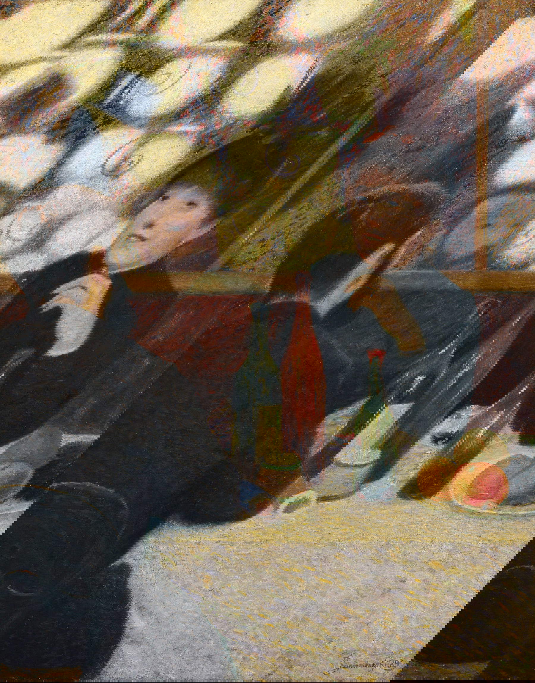 Federico Zandomeneghi, At the Café Nouvelle Ath&egrave;nes (1885; oil on canvas, 90 x 70 cm; Private collection)