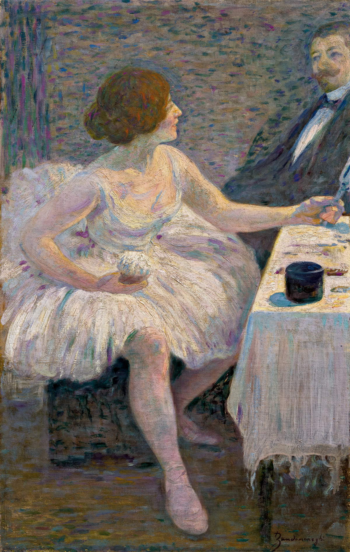 Federico Zandomeneghi, Visita al camerino (Colección particular)