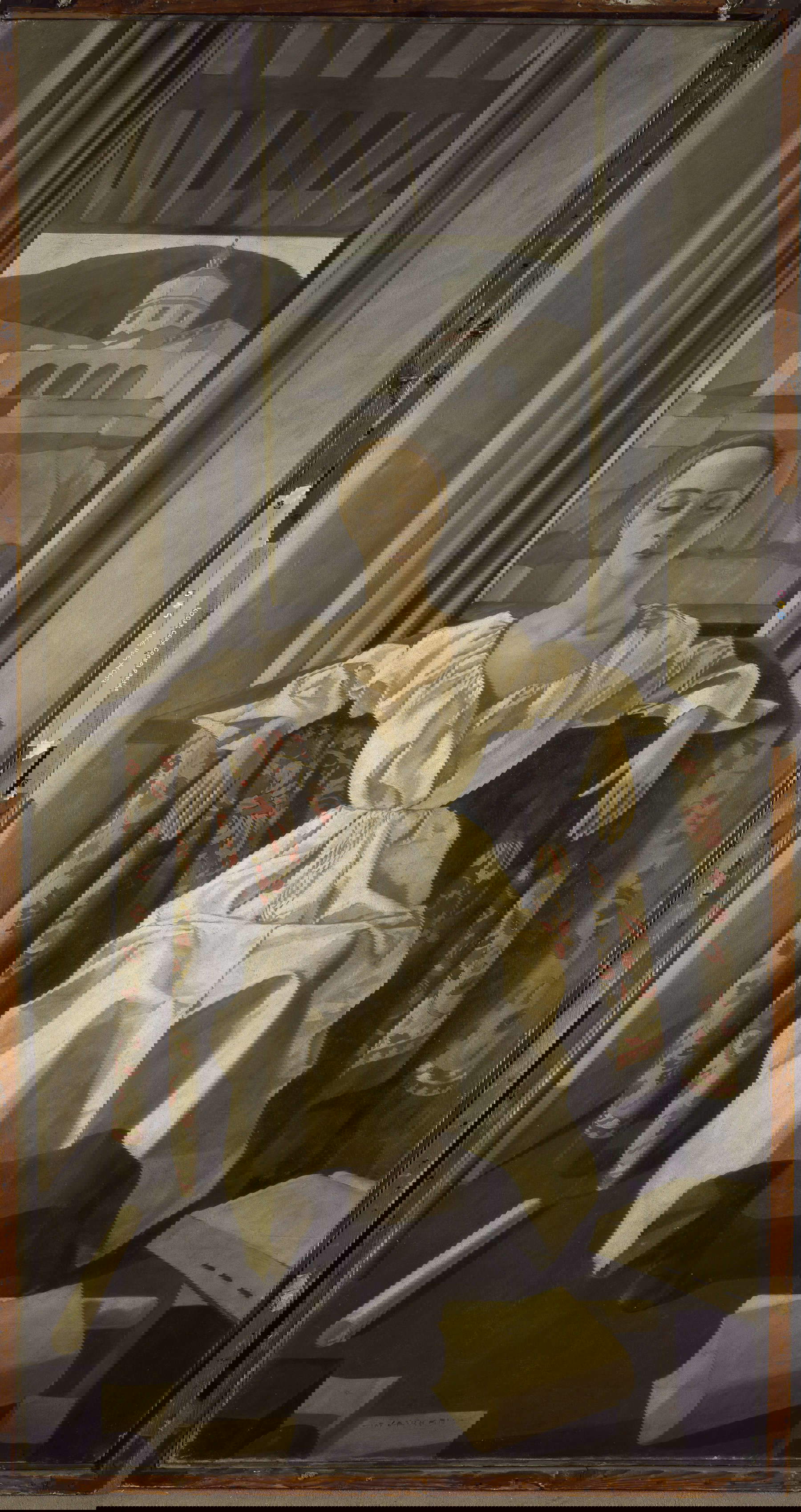 Felice Casorati, Silvana Cenni (1922; Tempera auf Leinwand, 205 x 105 cm; Privatsammlung). Foto: Pino Dell'Aquila. &copy; Felice Casorati bei SIAE