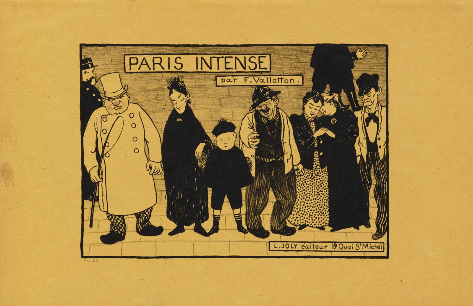 F&eacute;lix Vallotton, Da Paris Intense, Frontespizio (1894; zincografia su carta, 22 x 31,5 cm; Collezione privata, Svizzera). Foto: Peter Sch&auml;lchli
