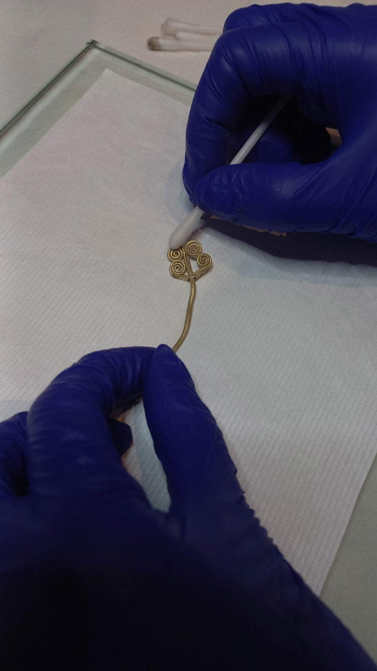 The 4,500-year-old gold hairpin found in Troy. Photo: &copy; Ministry of Culture and Tourism of the Republic of Turkey