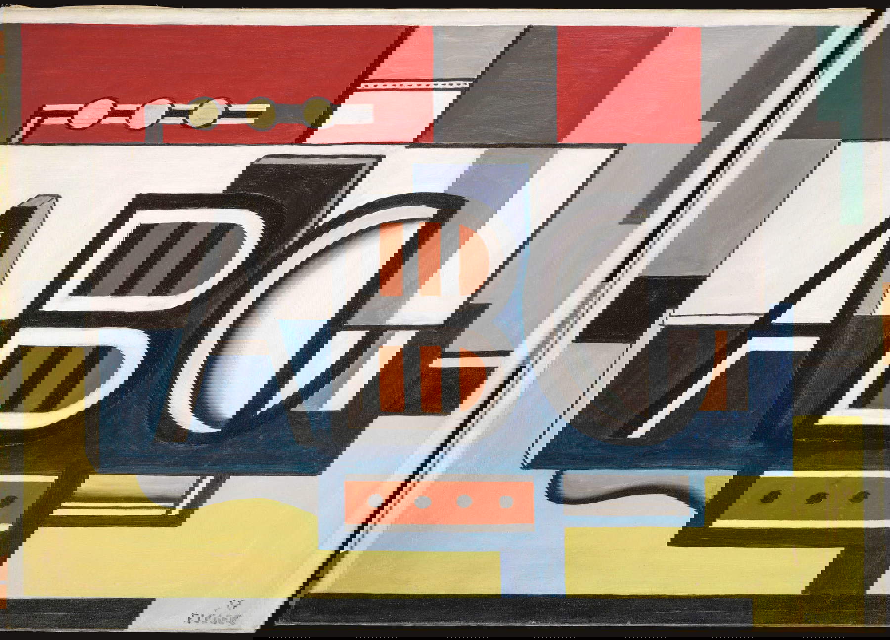 Fernand L&eacute;ger, Natura morta, A.B.C (1927; olio su tela; Biot, Mus&eacute;e National Fernand L&eacute;ger, Dono di Daniel-Henry Kahnweiler, 1973) &copy; GrandPalaisRmn / Adrien Didierjean &copy; FERNAND L&Eacute;GER, by SIAE 2025