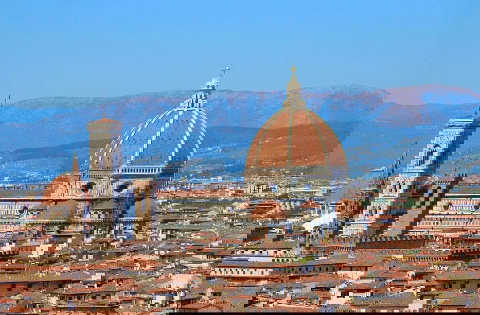 La coupole de Brunelleschi dans le panorama de Florence