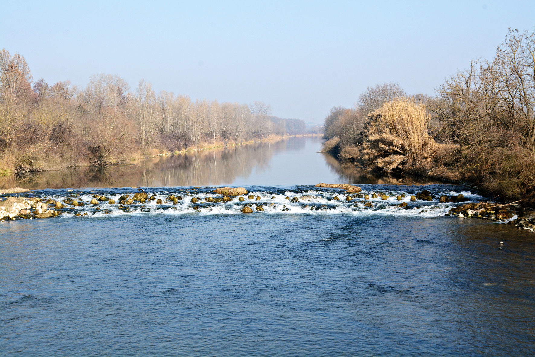 Fiume Mincio dalla ciclabile Mantova-Peschiera, zona Volta Mantovana