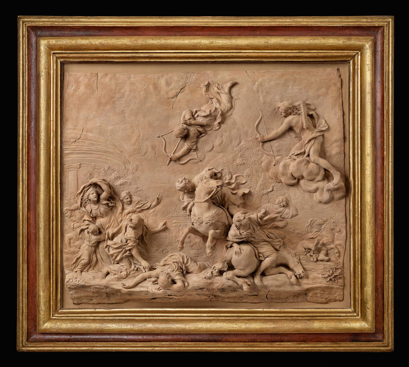 Giovan Battista Foggini, La masacre de los niobíes (1674; relieve en terracota; Florencia, Museo dell'Opificio delle Pietre Dure, Florencia). Foto: Christian Ceccanti, cortesía del Ministerio de Cultura.
