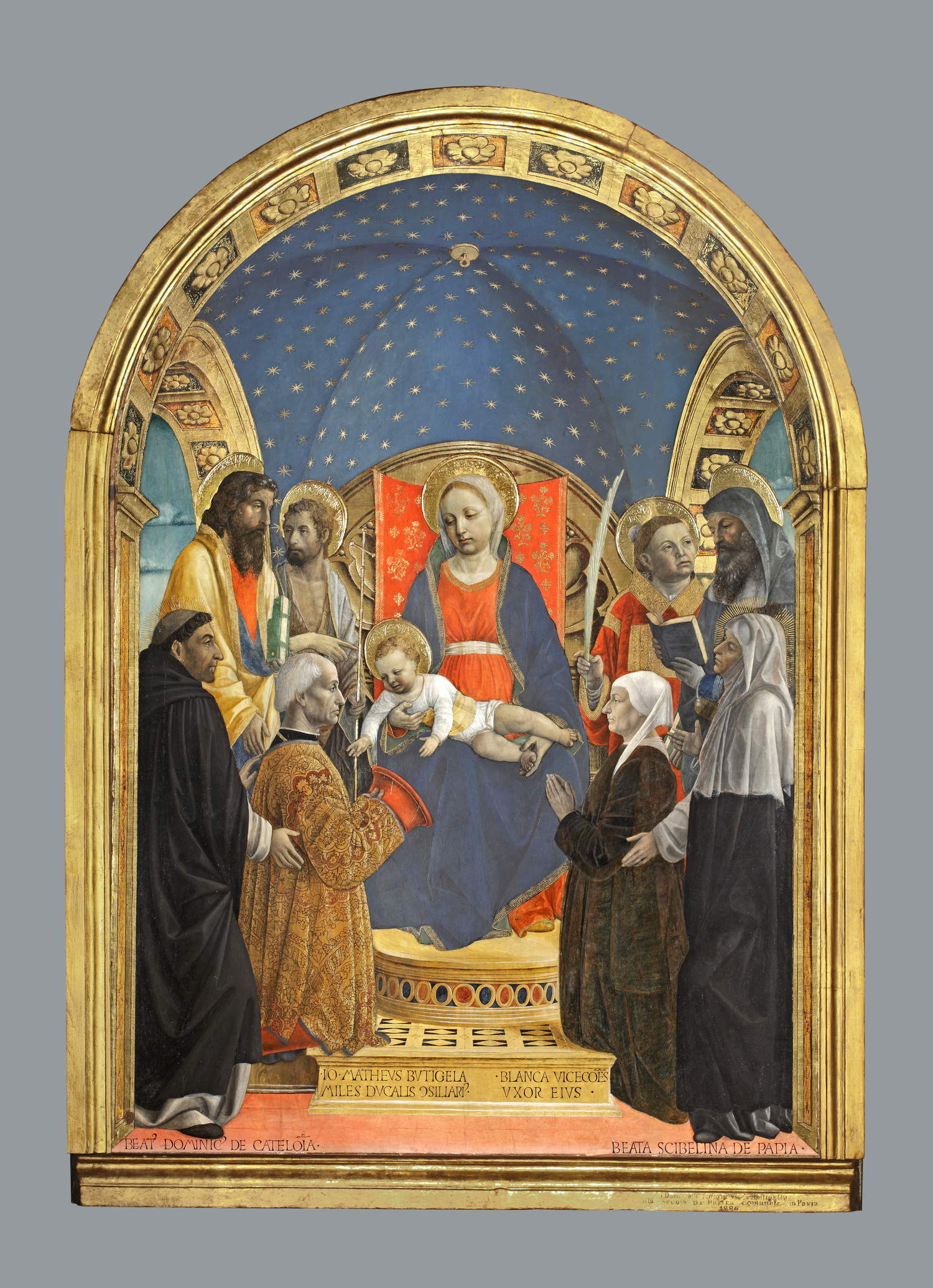 Vincenzo Foppa, Pala Bottigella (1477-87; tempera su tavola, 175 x 122,5 cm; Pavia, Musei Civici di Pavia)