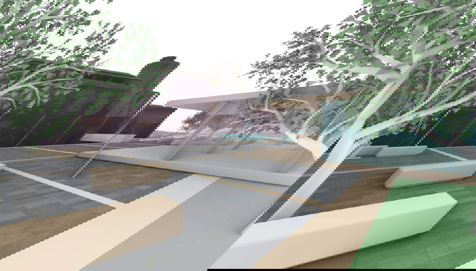 Rendering del progetto per l'acquaticit&agrave; della Fortezza Vecchia. Immagine: Porto Immobiliare srl