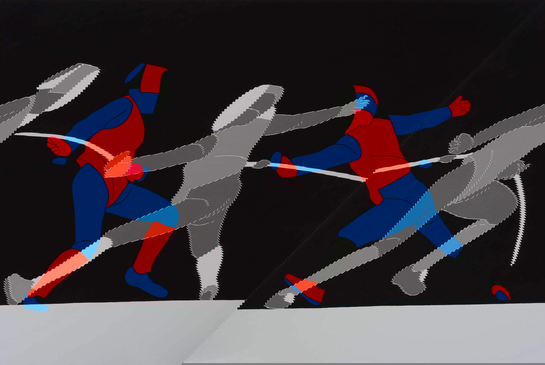 Fosco Grisendi, Confidence #43 (2023; acrylic on jute canvas, 160 x 240 cm). Photo: Fabio Fantini Fosco Grisendi, Confidence #43 (2023; acrylic on jute canvas, 160 x 240 cm). Photo: Fabio Fantini