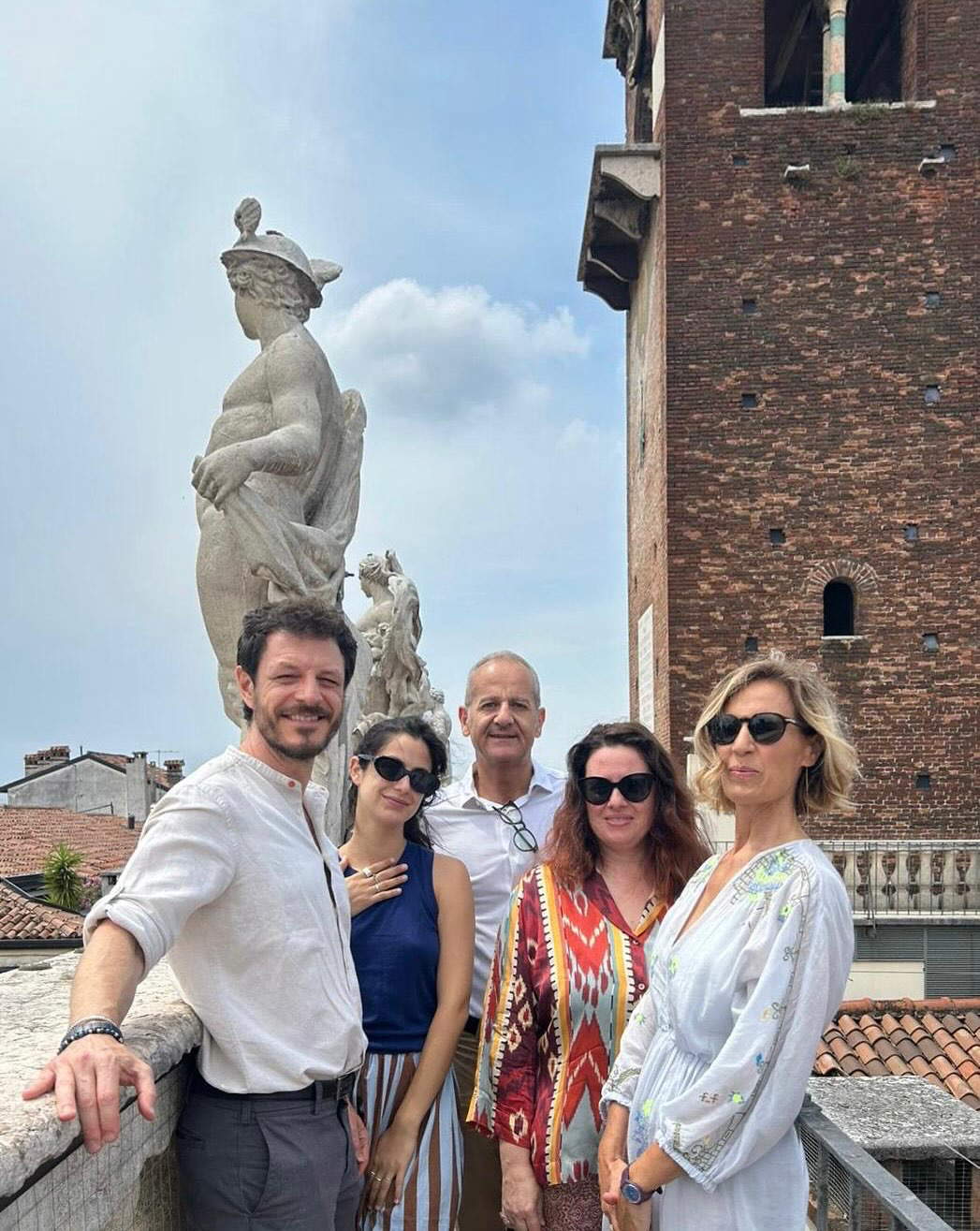 The actors, la regista, Vanessa Carlon e Alberto Perini