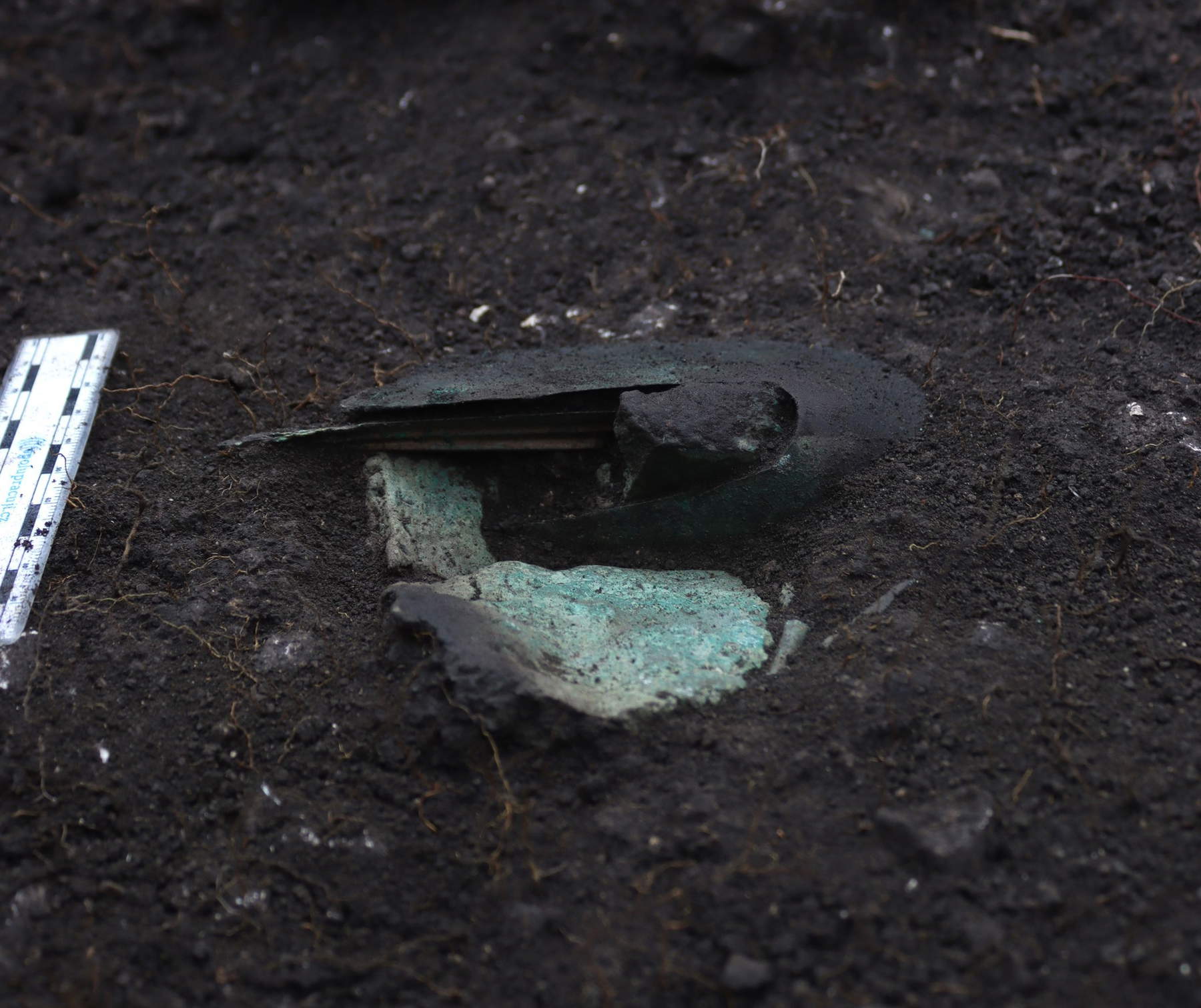 Il frammento di armatura ritrovato a Brno