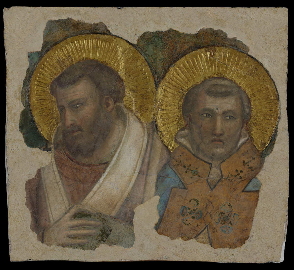 En el Opificio delle Pietre Dure de Florencia, el Fragmento Vaticano restaurado, único resto de un ciclo giottesco.