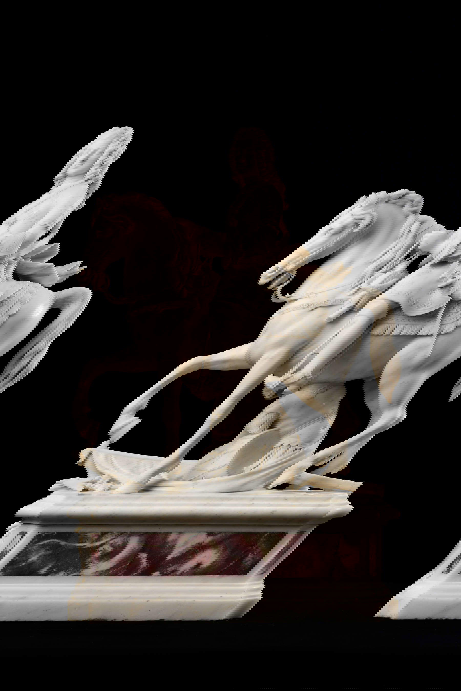 Francesco Antonio Panzetta Cassarini, Monument équestre à François III d'Este (1750 ; marbre, 71 x 47 x 22,5 cm) Francesco Antonio Panzetta Cassarini, Monument équestre à François III d'Este (1750 ; marbre, 71 x 47 x 22,5 cm)