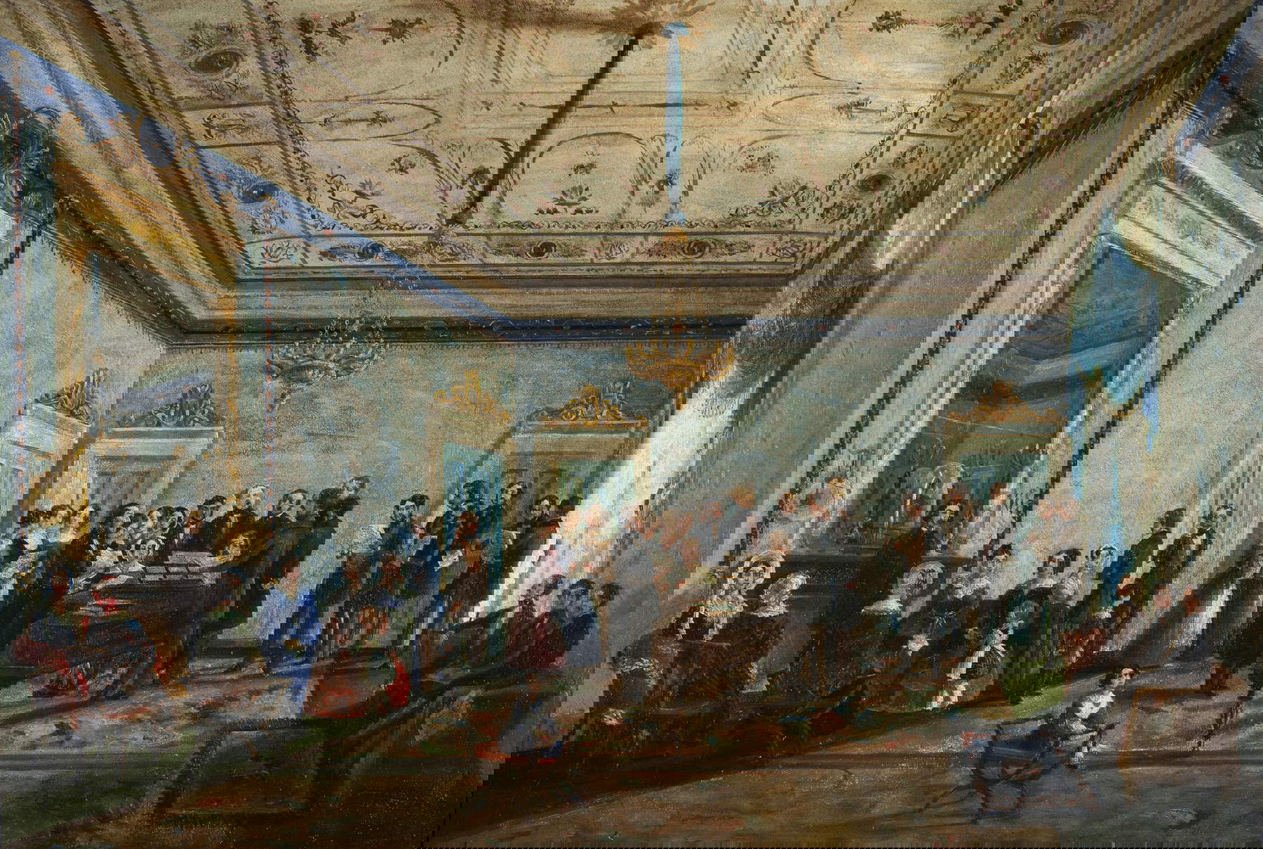 Fulvia Bisi, Mattinata musicale in der Casa Branca in Mailand (1838; Privatsammlung) &copy; Studio Aleph