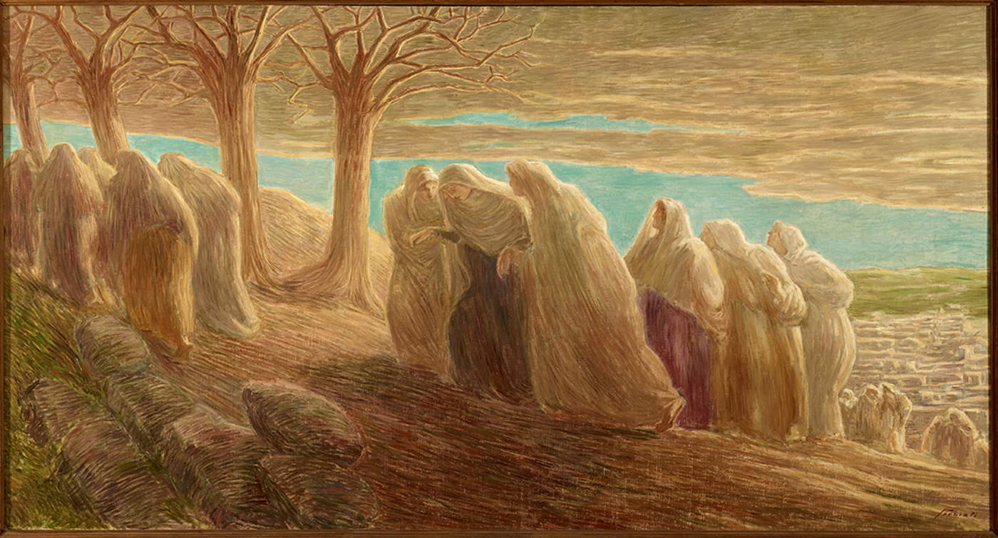 Gaetano Previati, Via al Calvario (1912).