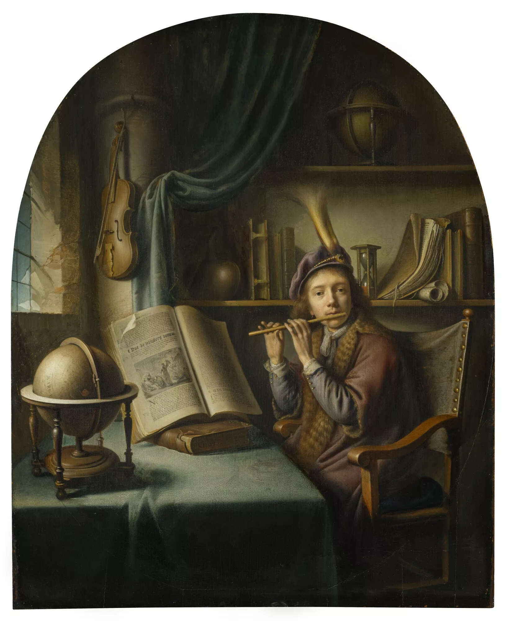 Gerrit Dou, Suonatore di flauto