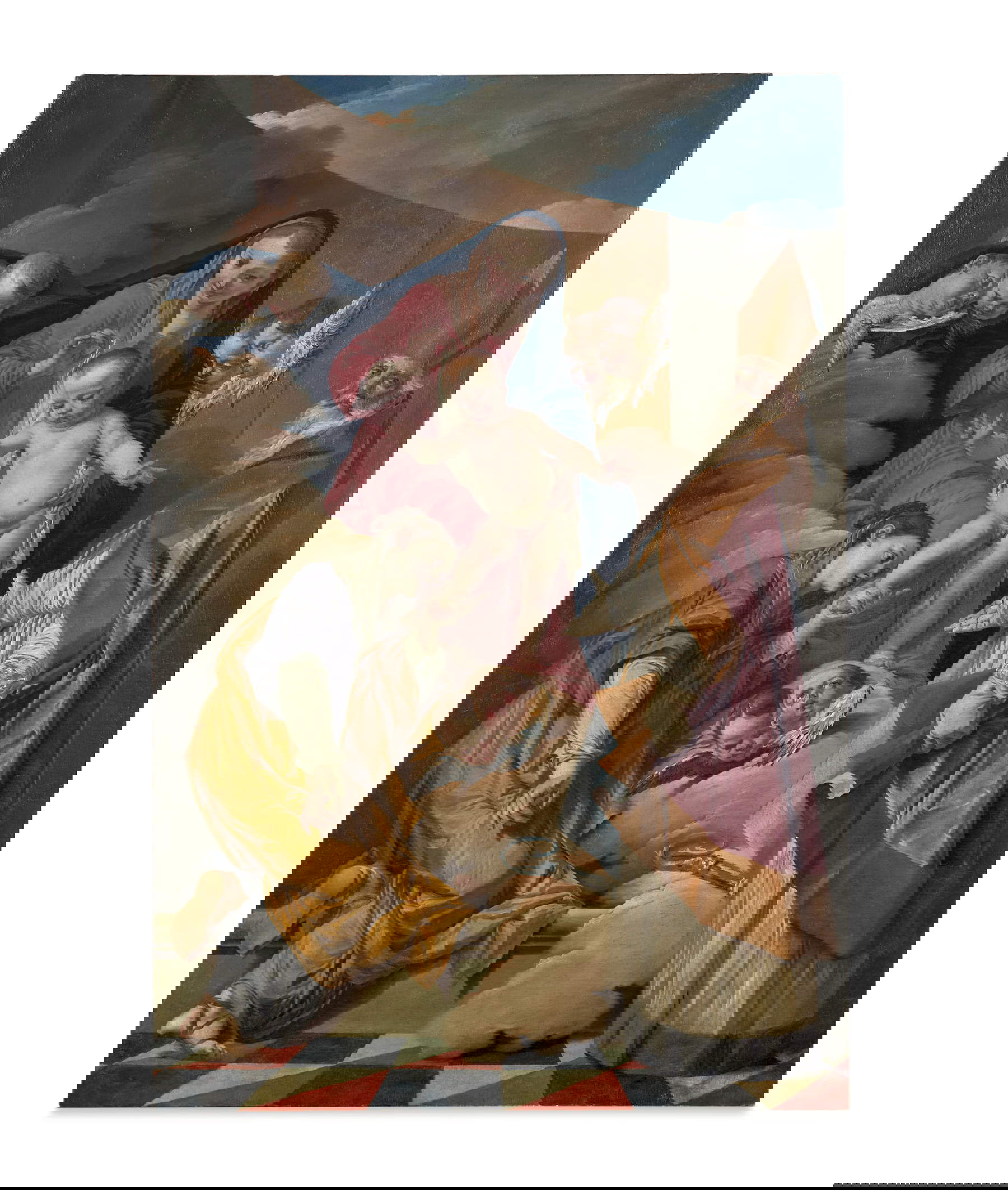 Giacomo Antonio Ceruti, conocido como Pitocchetto, Virgen con el Niño y los santos Lucía y Blas (c. 1739-1740; óleo sobre lienzo; 145,30 x 95,5 cm)