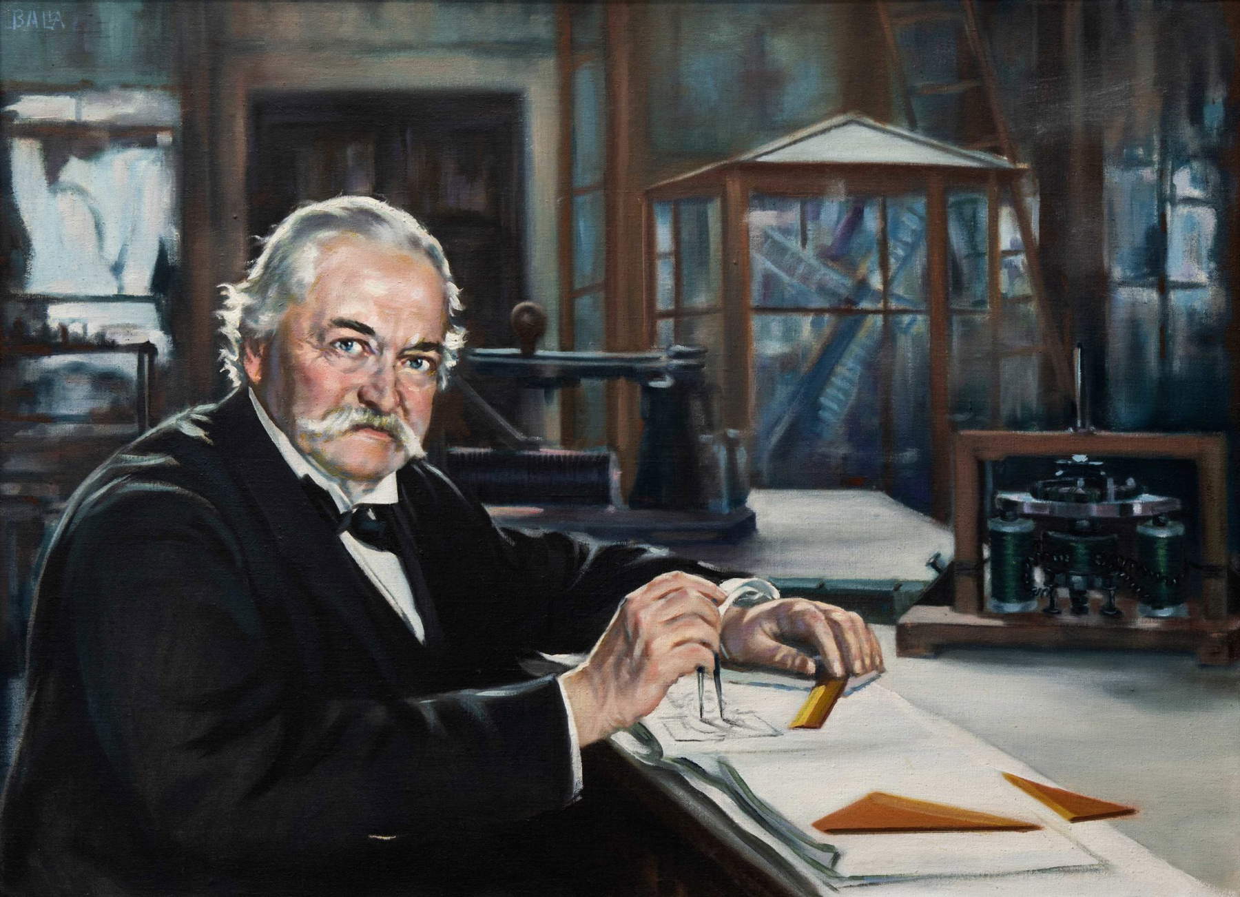 Giacomo Balla, Porträt von Antonio Pacinotti (Mitte der 1930er Jahre; Pisa, Universität)