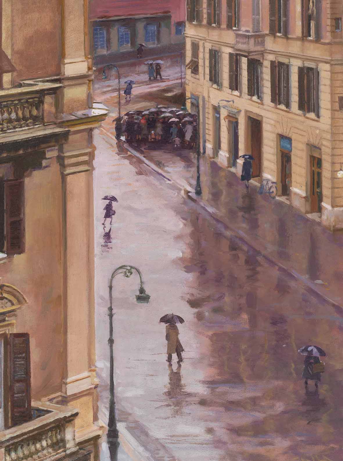 Giacomo Balla, The Row for the Lamb (winter 1942; oil on plywood, 90 x 67.2 cm; Rome, Galleria Nazionale d'Arte Moderna e Contemporanea) &copy; Giacomo Balla, by SIAE 2025