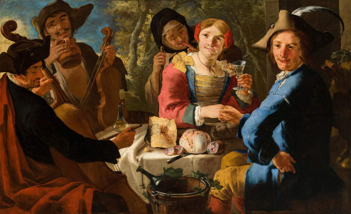 James Francis Cipper, Young Peasant Couple with Musicians (Budapest, Szépművészeti Múzeum).