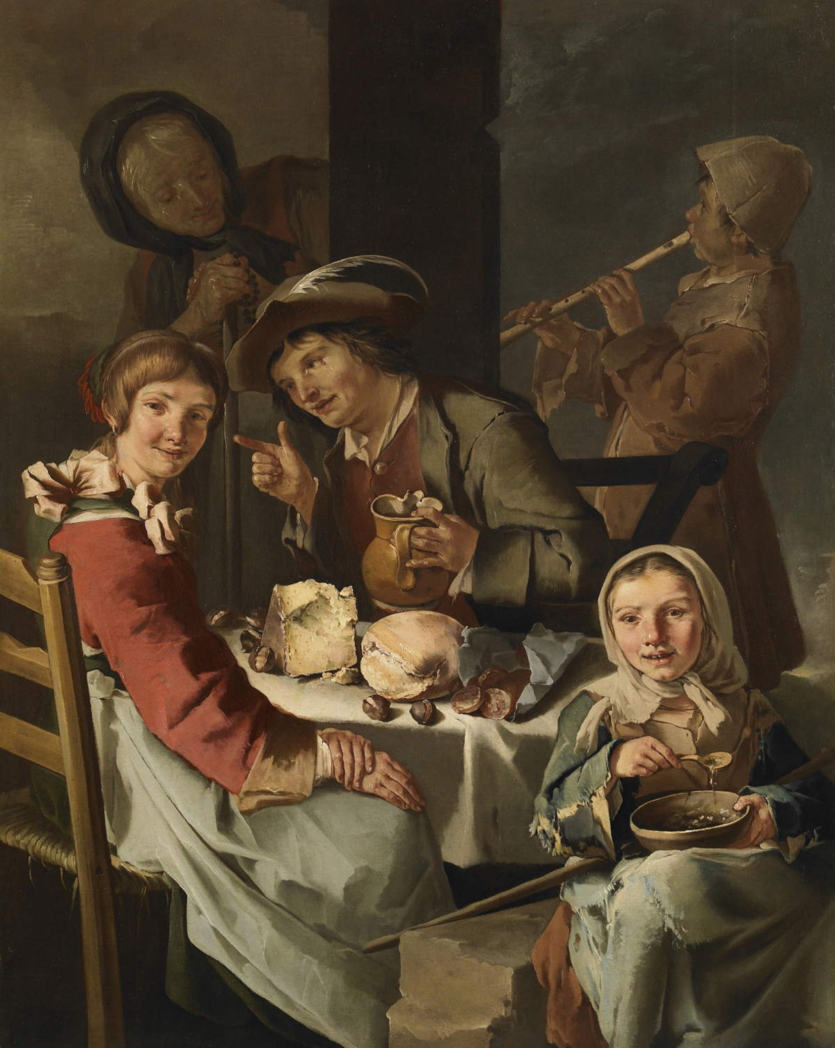 Giacomo Francesco Cipper, Lunch with flutist (Milan, Galerie Canesso).