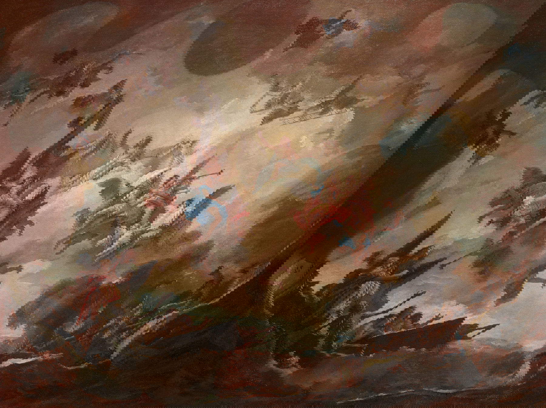 iambattista Tiepolo, Le Jugement dernier (Ante 1747 ; huile sur toile, 146 x 200 cm ; Collection Intesa Sanpaolo) Crédit photo : Archives du patrimoine artistique d'Intesa Sanpaolo / photo Valter Maino, Vicence