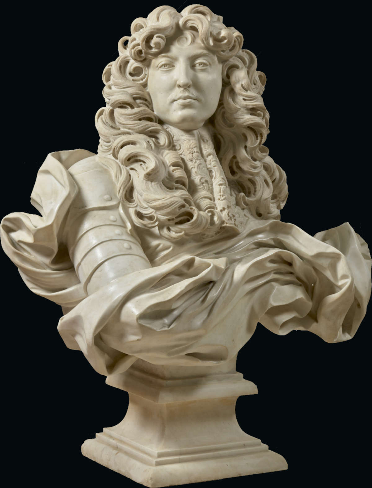 ian Lorenzo Bernini, Louis XIV, roi de France (1665 ; marbre blanc ; Versailles, Château de Versailles) &copy;Castle of Versailles, C. Fouin