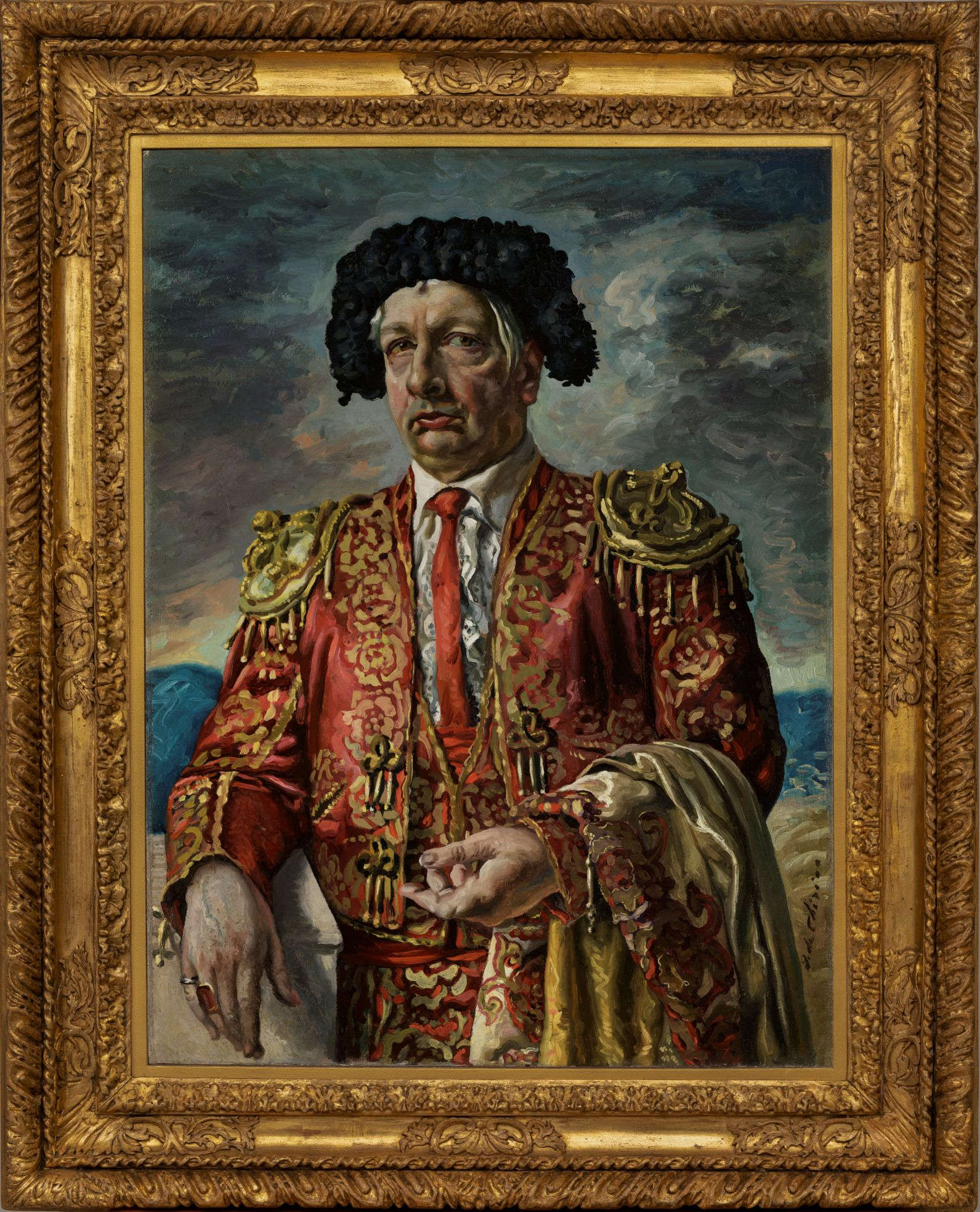 Giorgio De Chirico, Autorretrato con traje de torero (1940; óleo sobre lienzo; Florencia, Regione Toscana, Casa Museo Rodolfo Siviero) Giorgio De Chirico, Autorretrato con traje de torero (1940; óleo sobre lienzo; Florencia, Regione Toscana, Casa Museo Rodolfo Siviero)