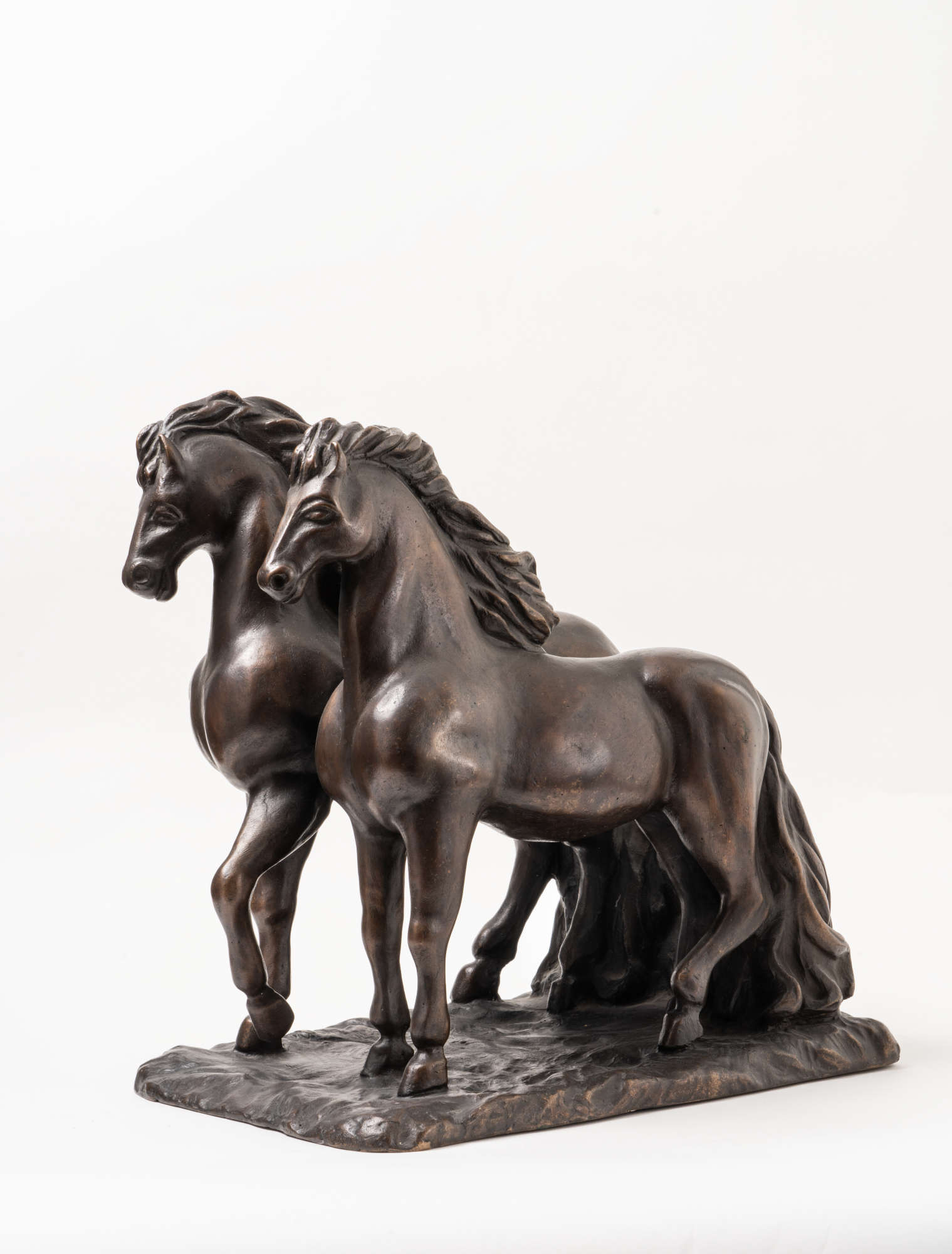 Giorgio de Chirico, Ancient Horses (1969; patinated bronze, h 36.5 x 23 x 32 cm; Rome, Fondazione Giorgio e Isa de Chirico, inv. S29) Giorgio de Chirico, Ancient Horses (1969; patinated bronze, h 36.5 x 23 x 32 cm; Rome, Fondazione Giorgio e Isa de Chirico, inv. S29)