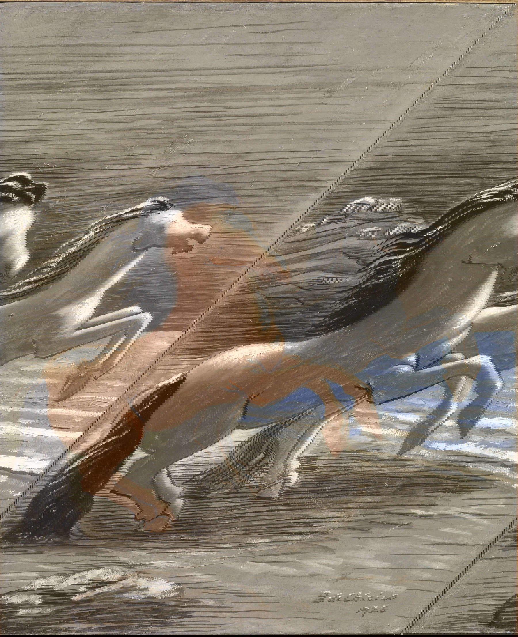 Giorgio de Chirico, Chevaux au bord de la mer (1926 ; huile sur toile, 75 x 60 cm) Giorgio de Chirico, Chevaux au bord de la mer (1926 ; huile sur toile, 75 x 60 cm)