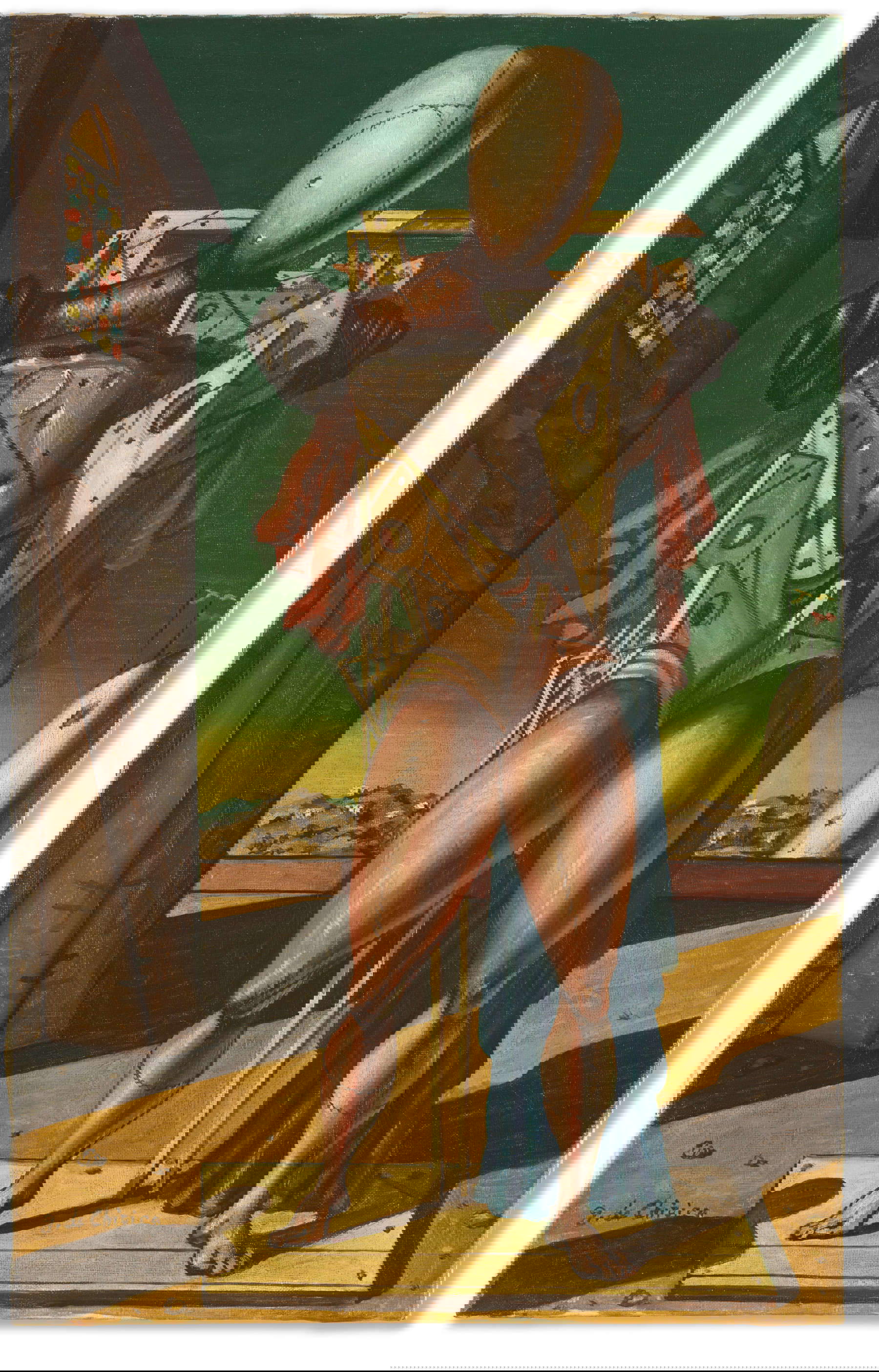 Giorgio de Chirico, Der Finder (1945; Öl auf Leinwand, 55x35 cm)