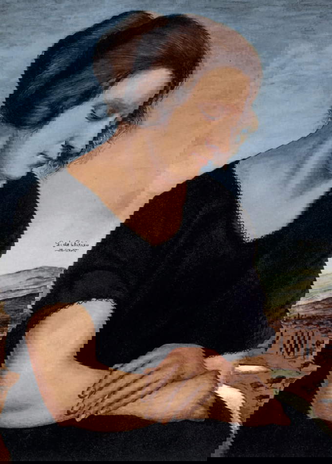 Giorgio De Chirico, Retrato de una dama (1921)