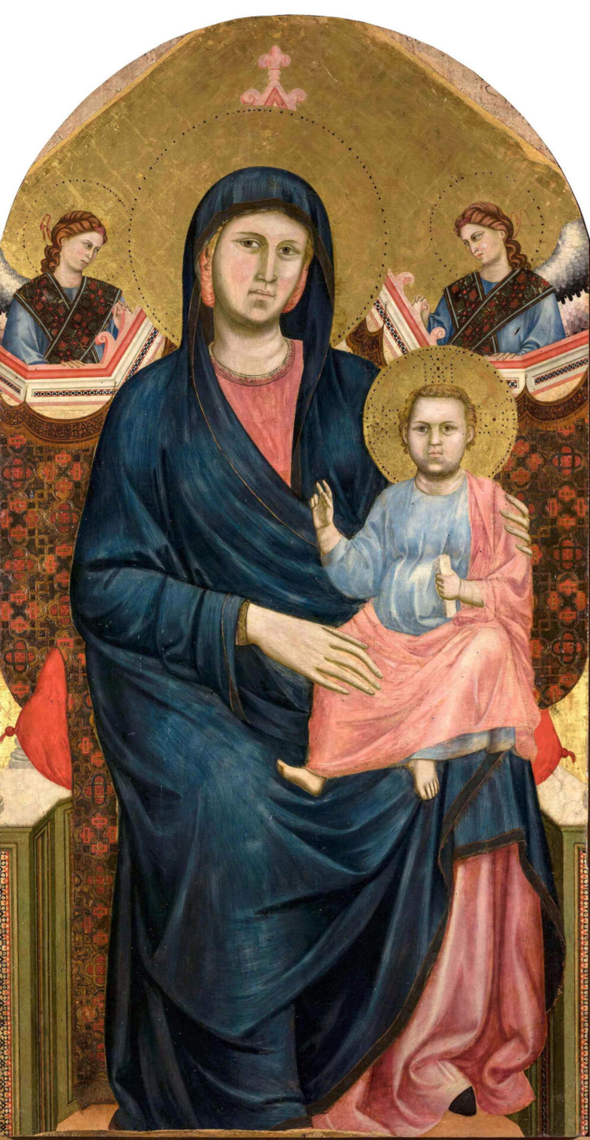 Giotto, Madonna di San Giorgio alla Costa (1295; Tempera auf Tafel, 180 x 90 cm; Florenz, Museo Diocesano di Santo Stefano a Ponte)