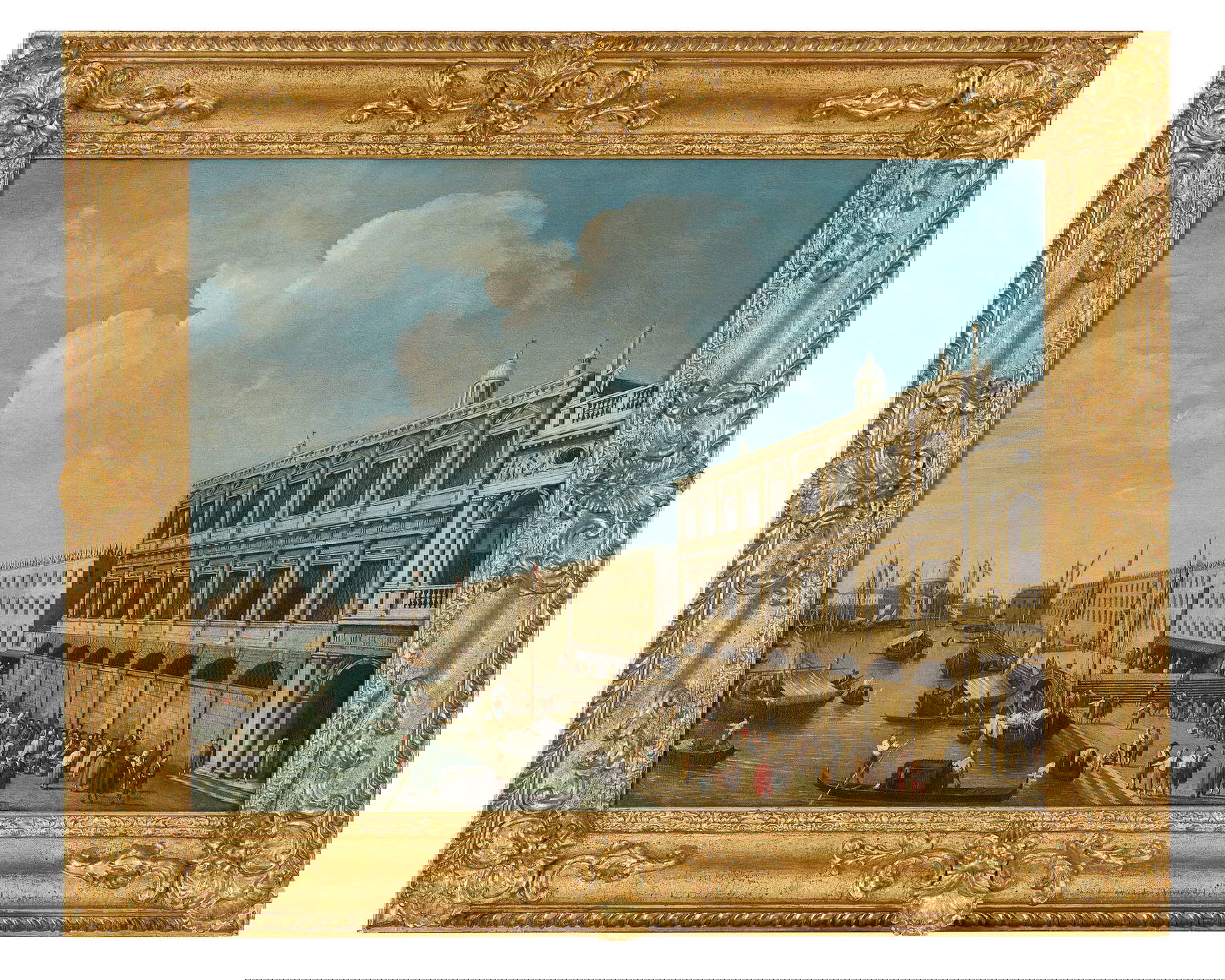 Giovanni Battista Cimaroli, The Pier Toward the Basilica della Salute (ca. 1740; oil on canvas, 74 x 57 cm)