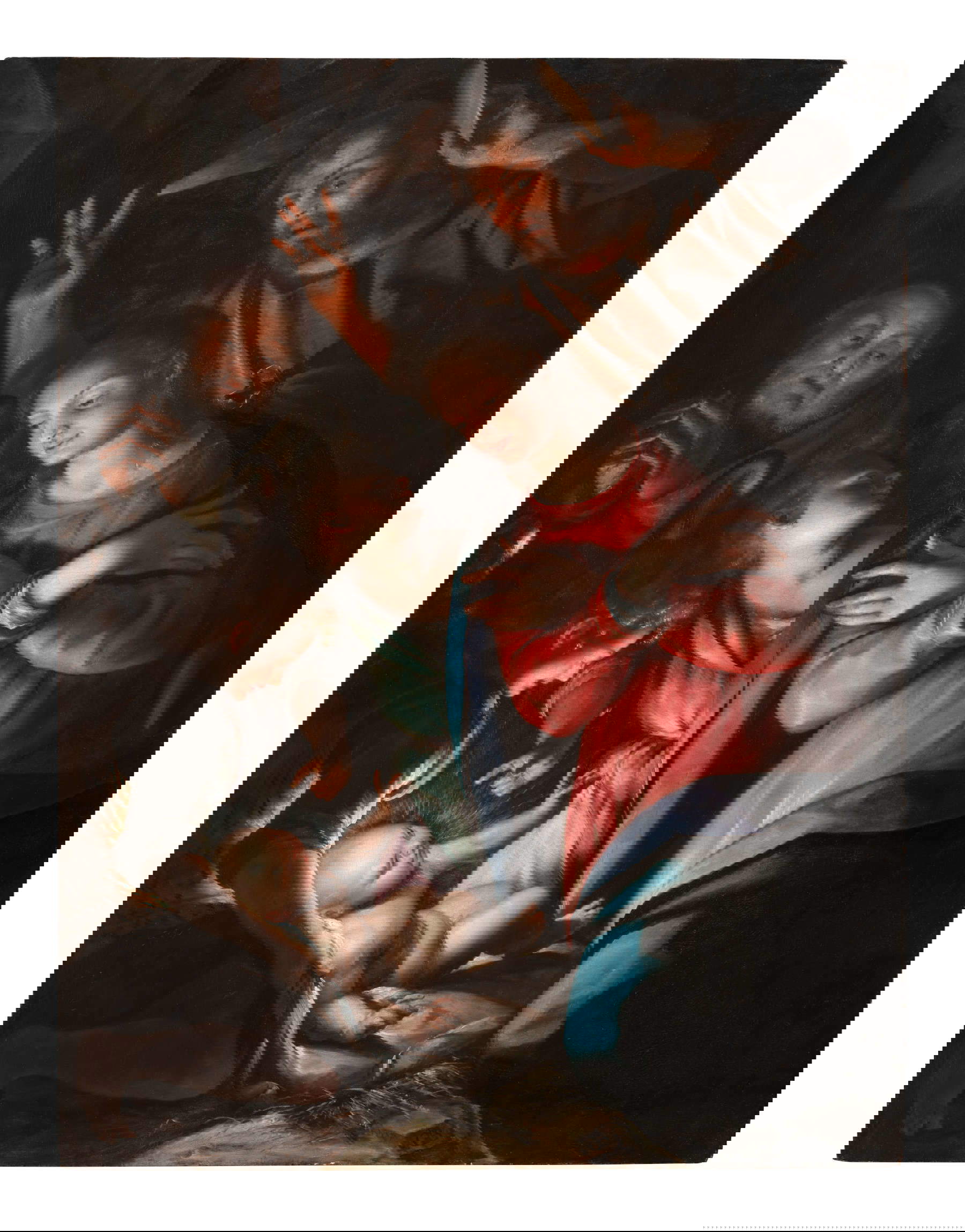 Giovanni Battista Paggi, Adorazione dei Pastori (1587; olio su tavola, 115 x 95 cm). Presentato da Tommaso Megna