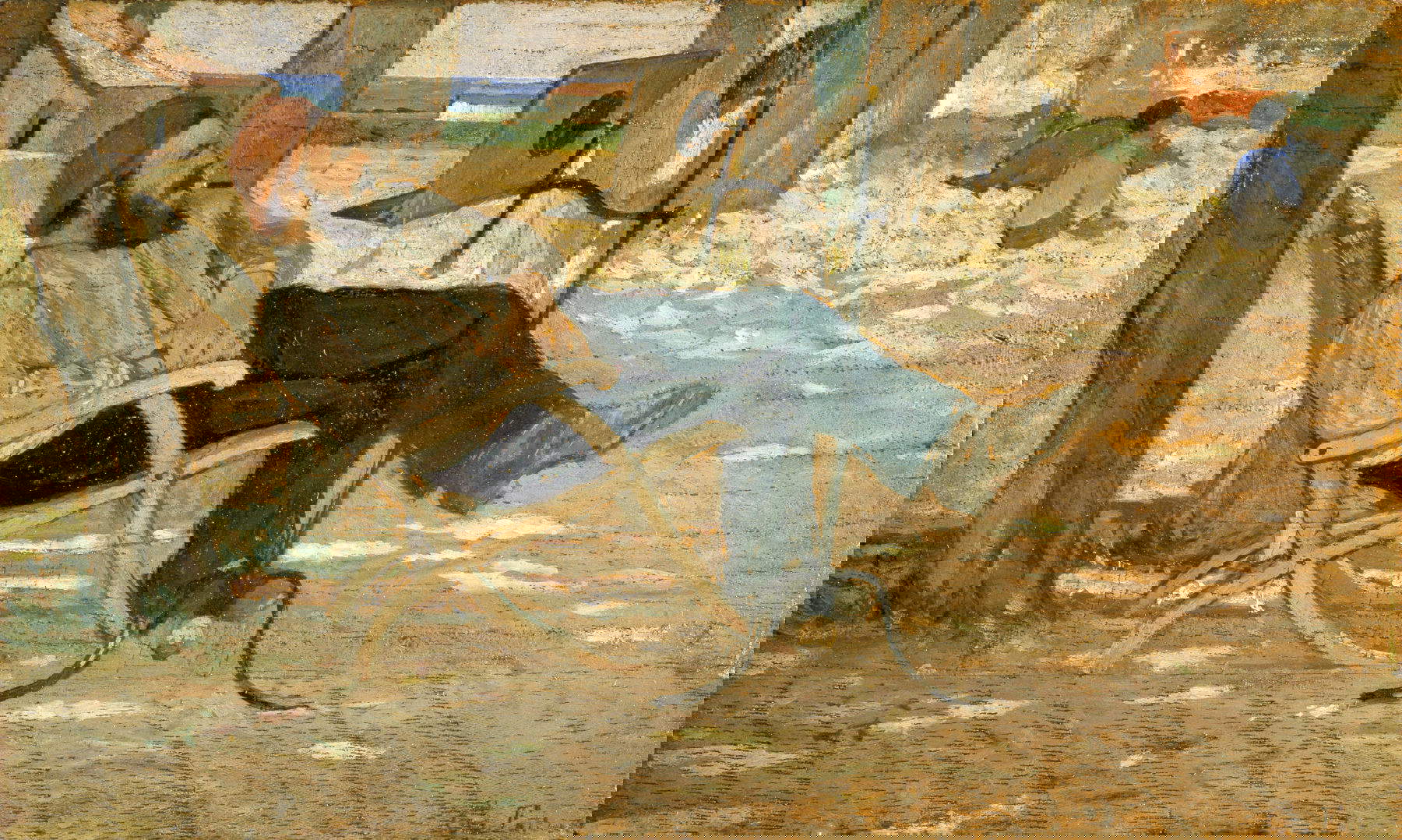 Giovanni Fattori, Diego Martelli à Castiglioncello (1867 ; huile sur panneau, 13 x 20 cm) Courtesy of Francesca Dini, Florence