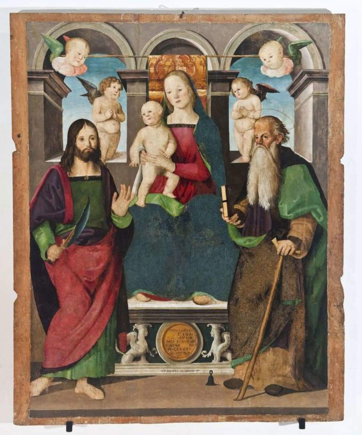 Giuliano da Fano, Sacra Conversazione (1510; olio su tavola) Giuliano da Fano, Sacra Conversazione (1510; olio su tavola)