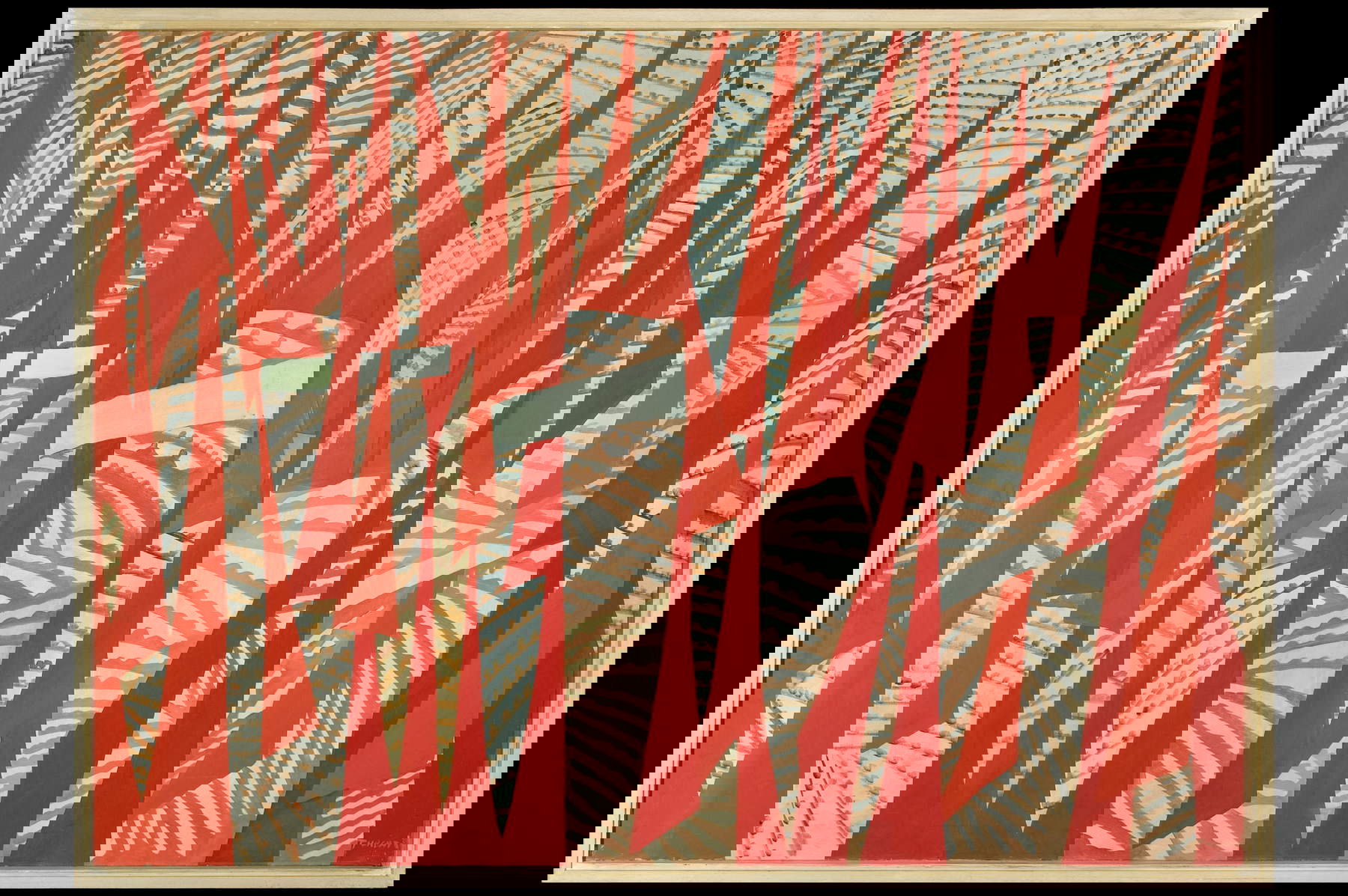 Giulio Turcato, Comizio (1949-1950; oil on canvas; Rome, Galleria d'Arte Moderna, inv. AM 5247)