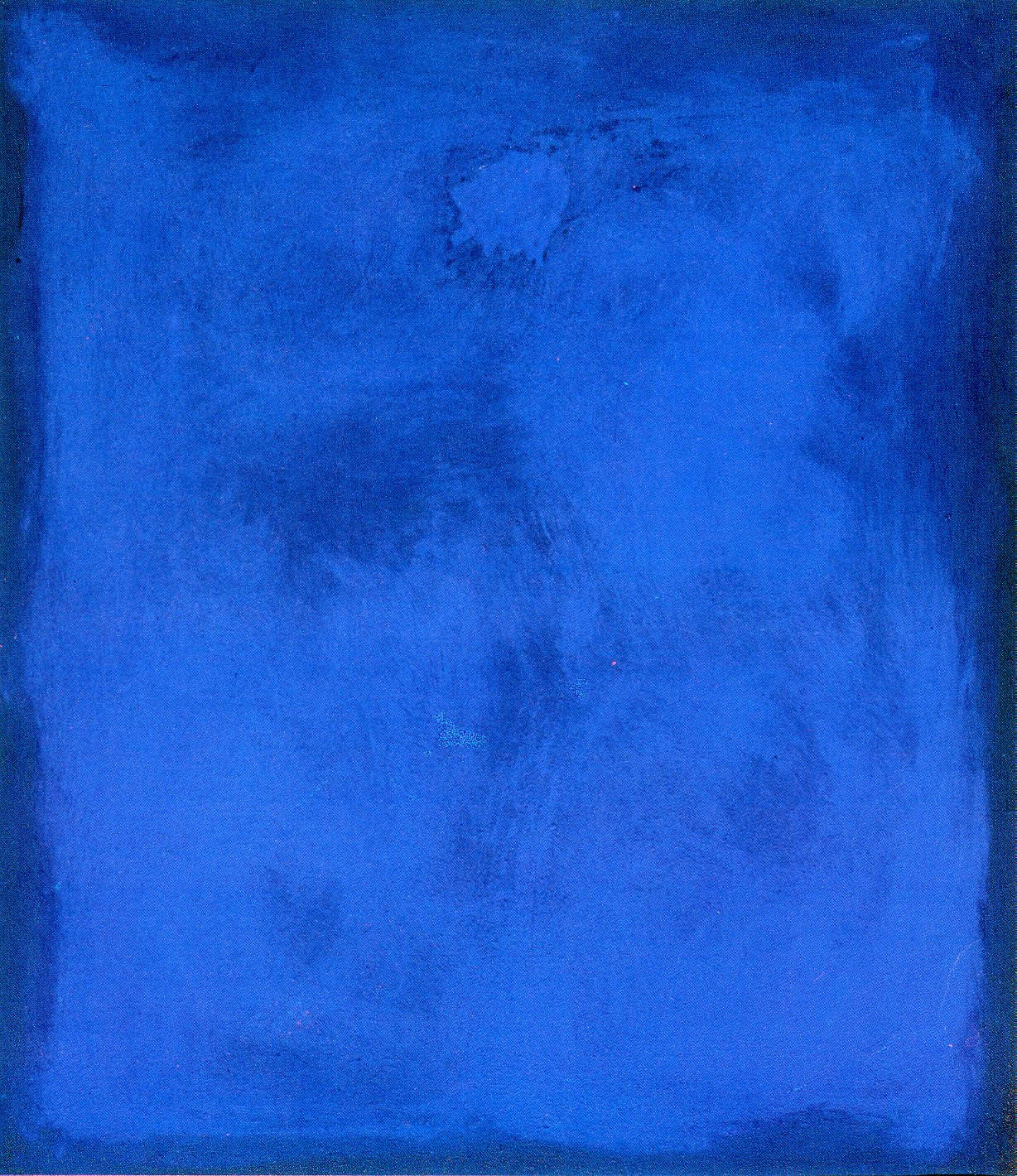 Giulio Turcato, In blu (1979; olio e tecnica mista su tela, 150 x 130 cm)